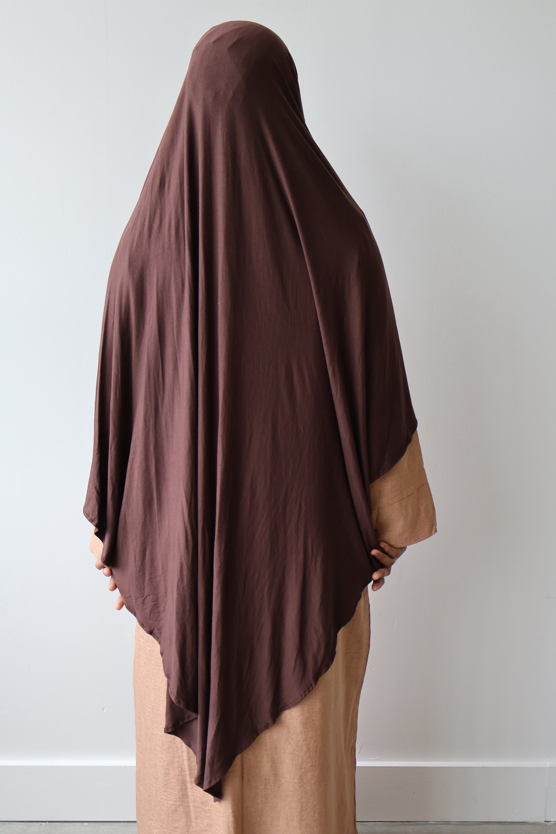 Cotton Jersey Khimar Hijab- Full Coverage