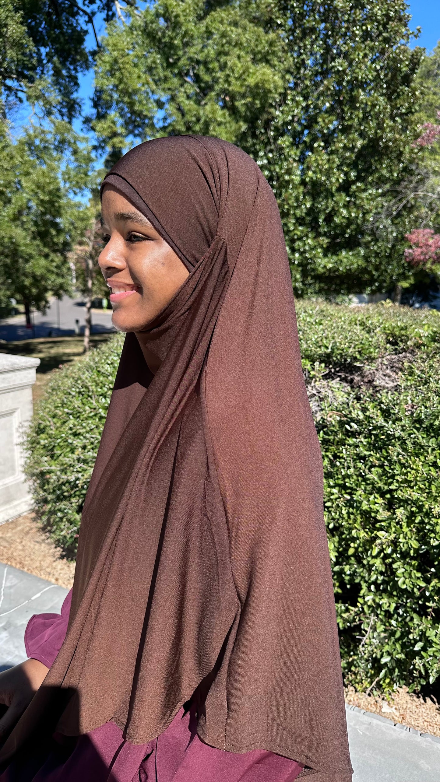 Jersey Khimar Hijab- Full Coverage