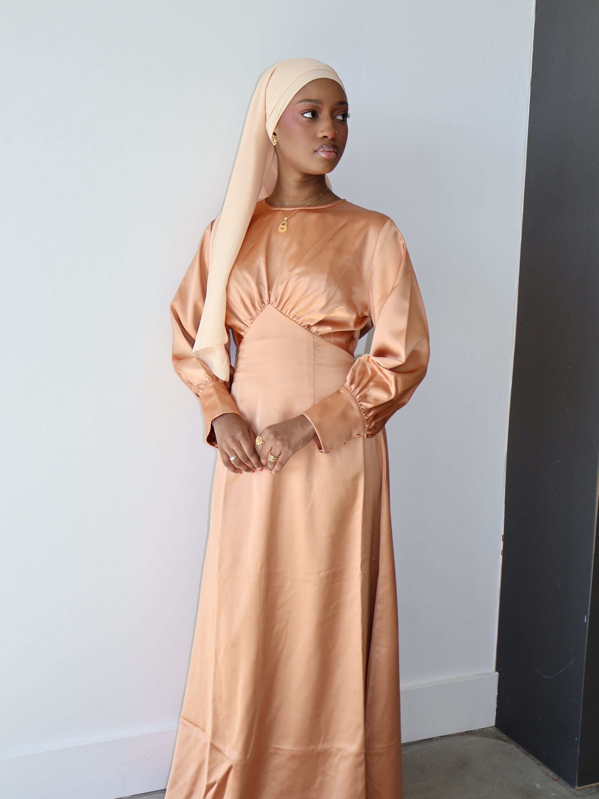 Zariah Satin Maxi Dress