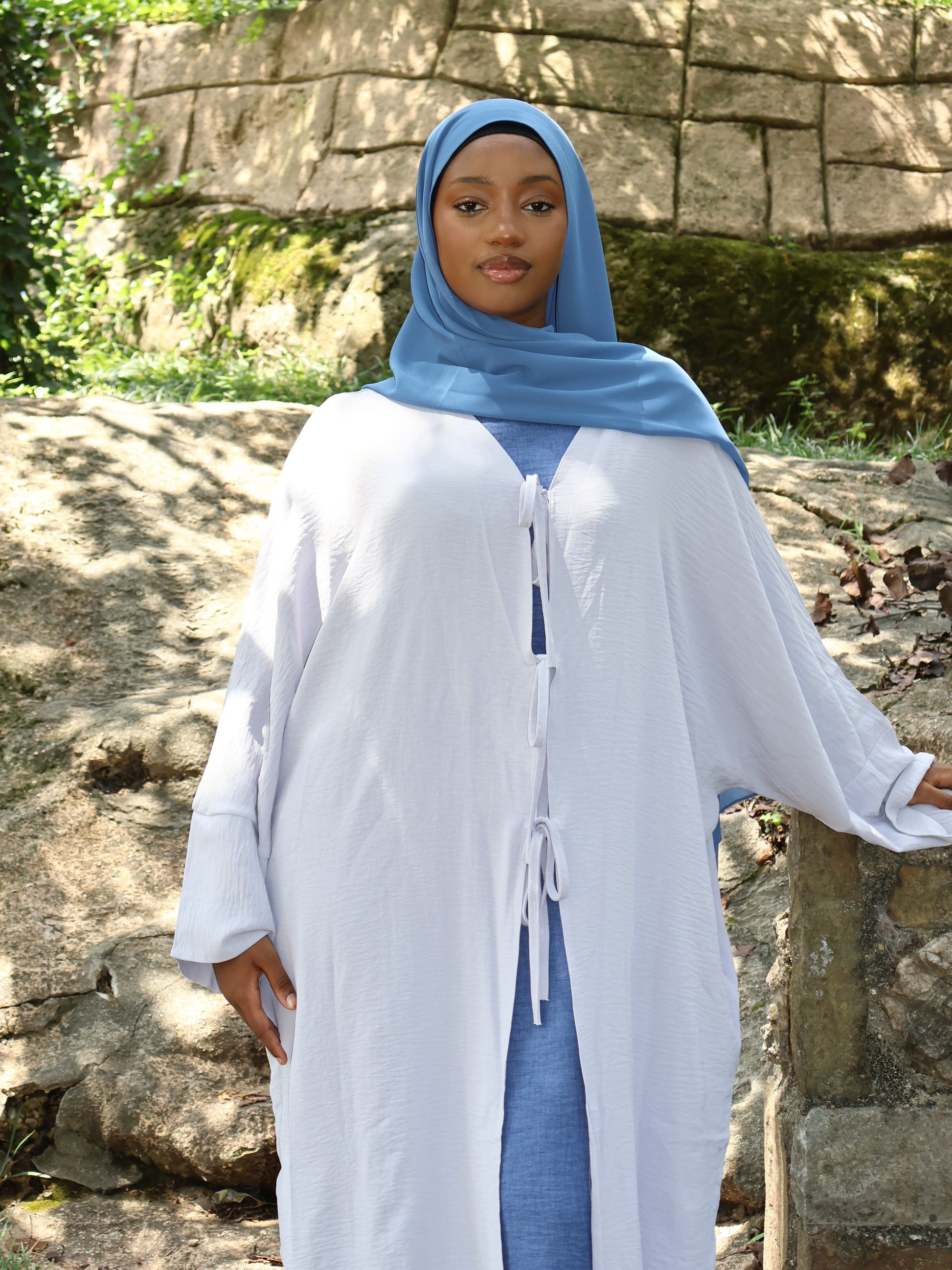 Sahar Ribbon-Tied Abaya