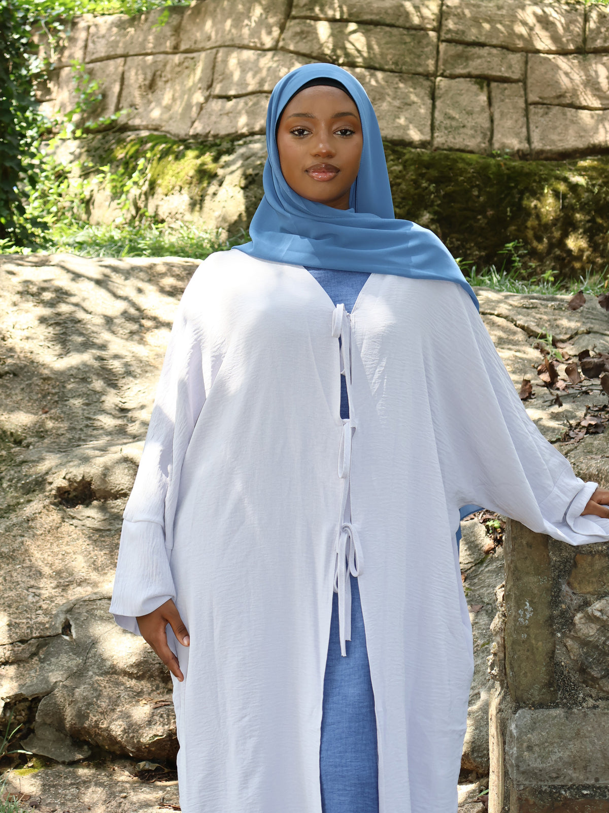 Sahar Ribbon-Tied Abaya