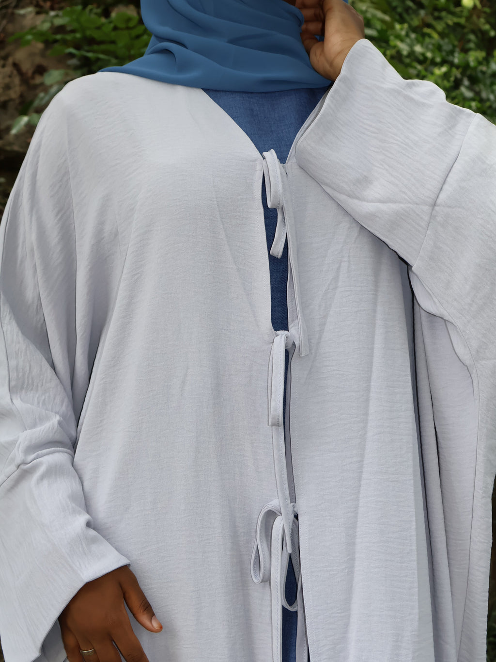 Sahar Ribbon-Tied Abaya