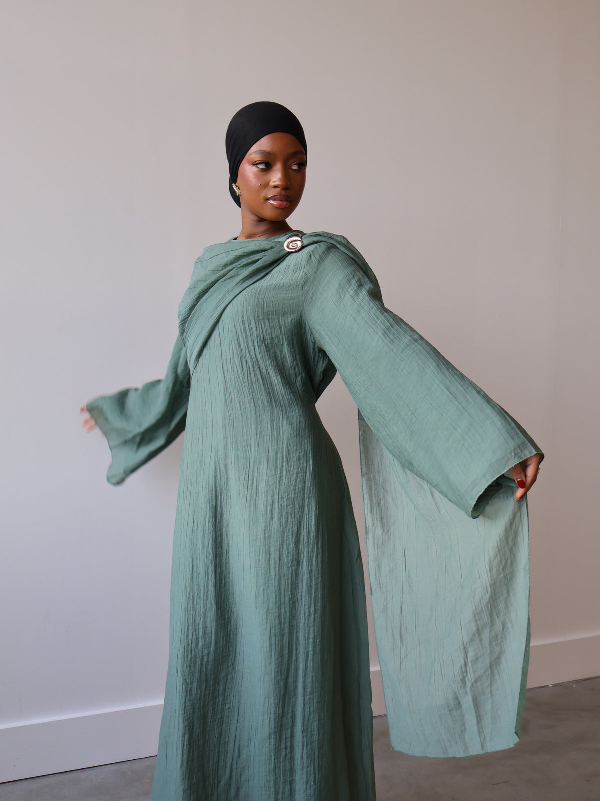 Modesty Overlay Layla Textured Overlay Dress – ModestyByMariama