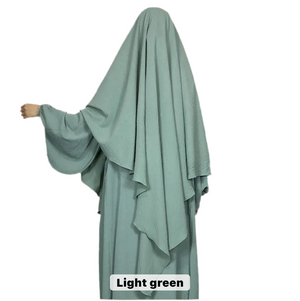 Single Layer Crepe Khimar