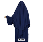 Single Layer Crepe Khimar