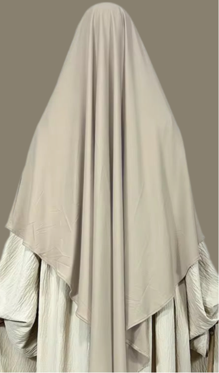 Jersey Khimar Hijab- Full Coverage