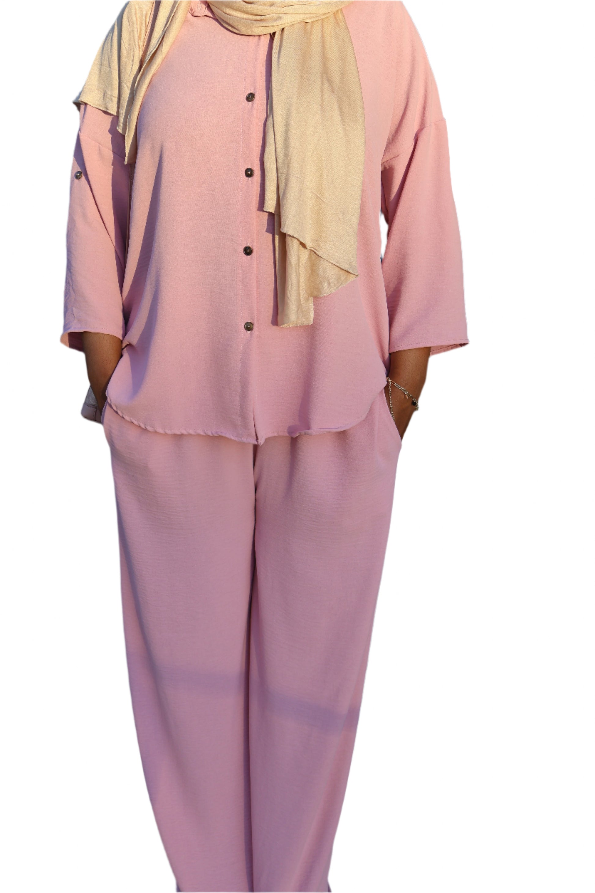 Nora Textured Pant Set