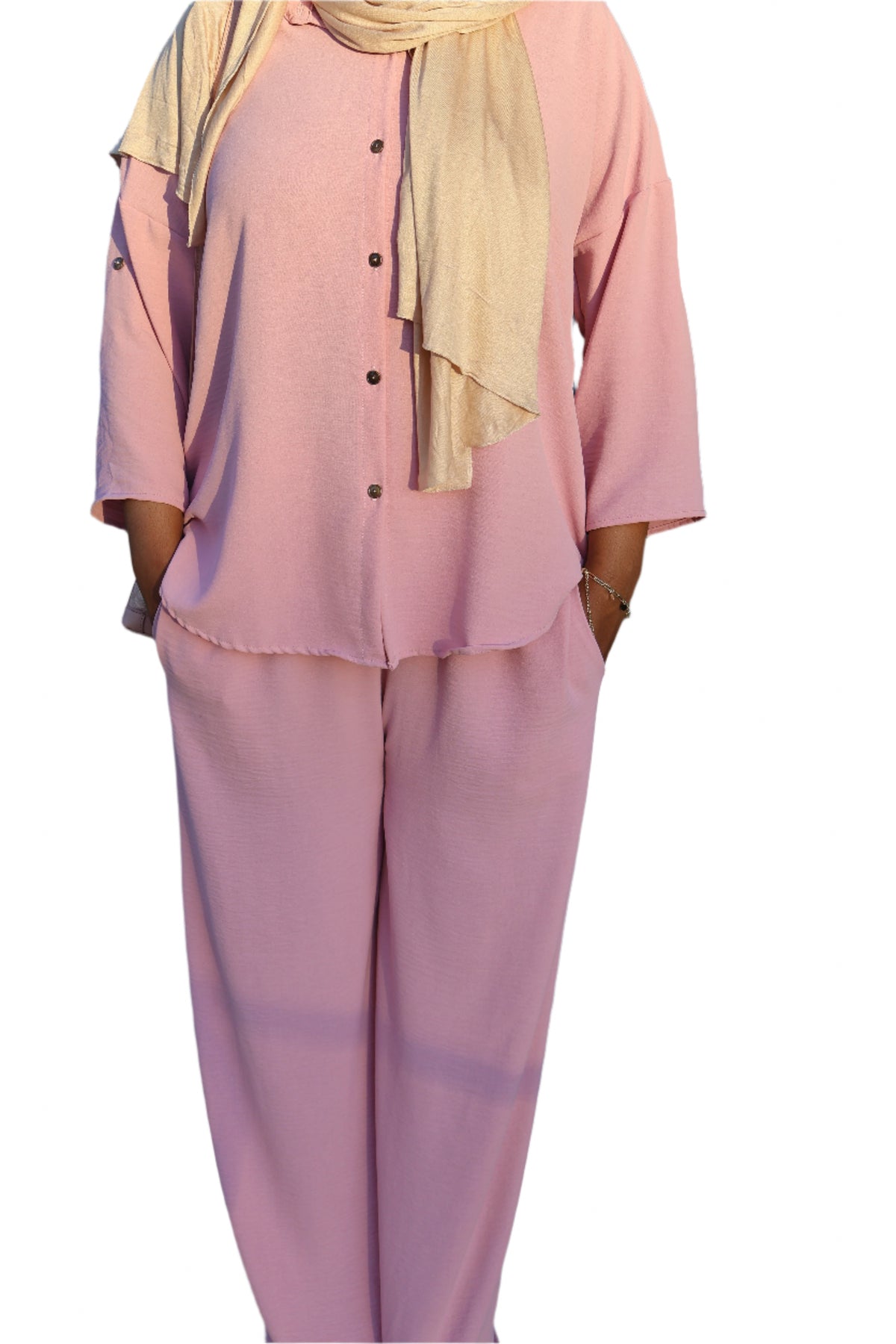 Nora Textured Pant Set