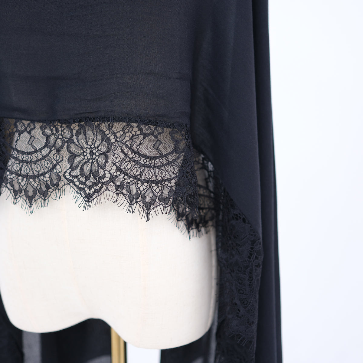 Lace Trim Modal Hijab
