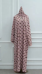 Polka Dot 2-Piece Abaya Set