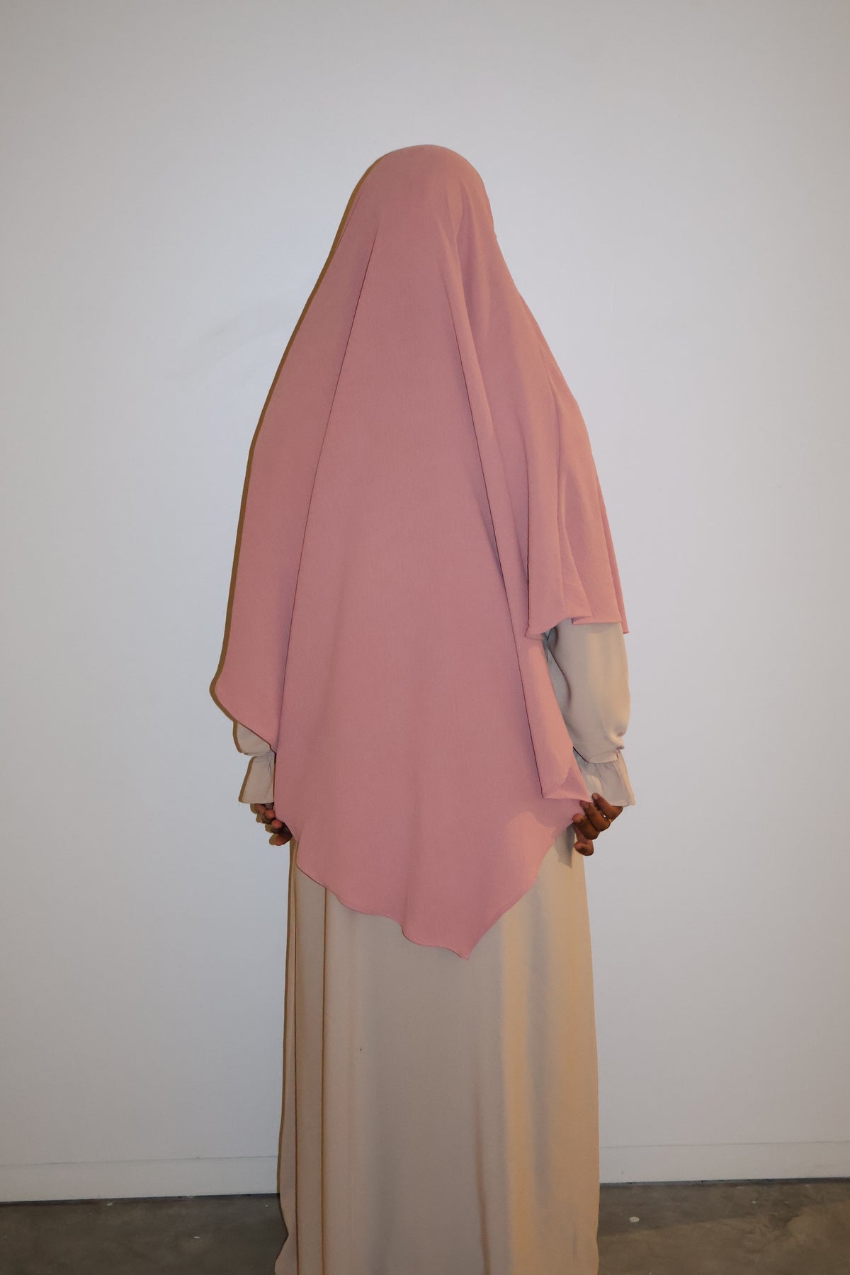 Single Layer Crepe Khimar