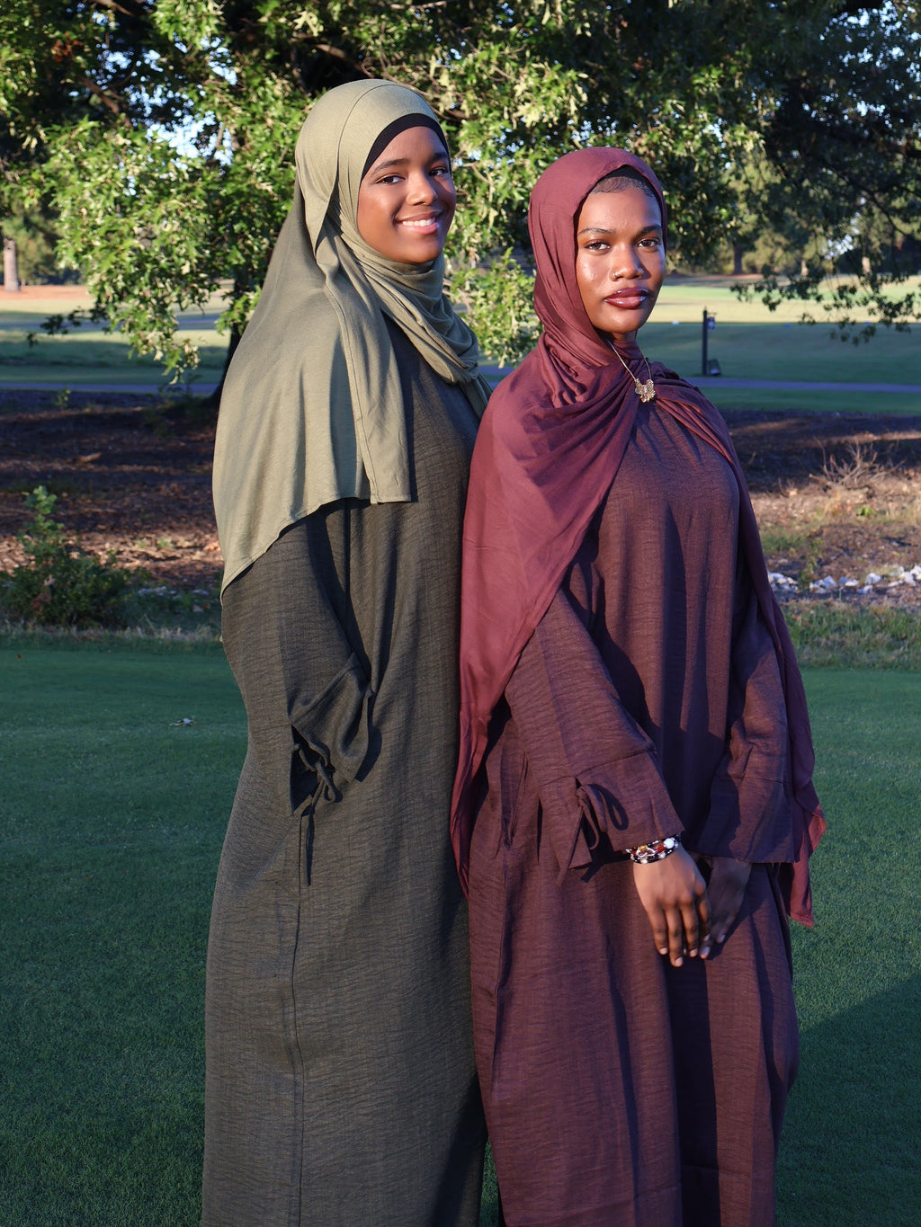 Rihla Ribbon Sleeve Abaya- Wide Fit Maxi