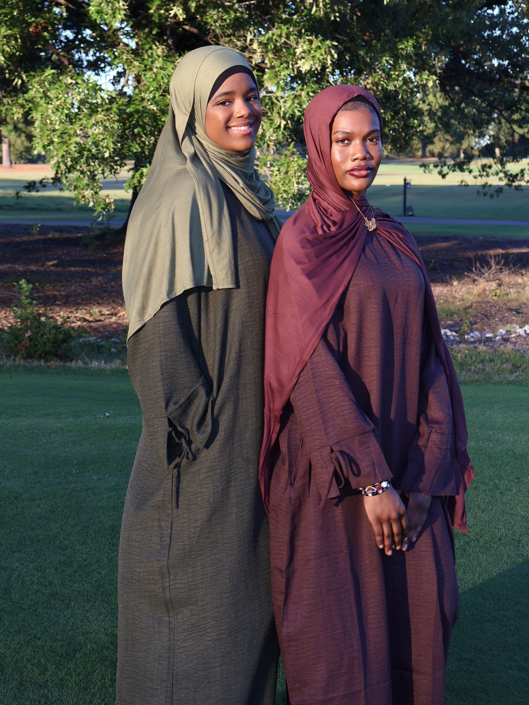 Rihla Ribbon Sleeve Abaya- Wide Fit Maxi