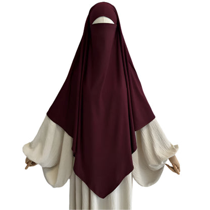 Single Layer Khimar- Jersey