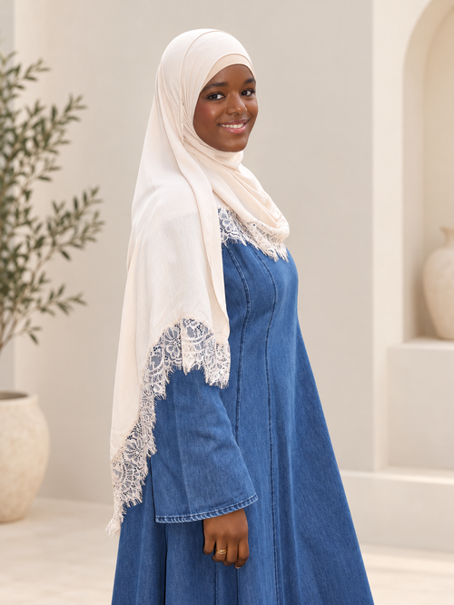 Amara Denim Flare Abaya