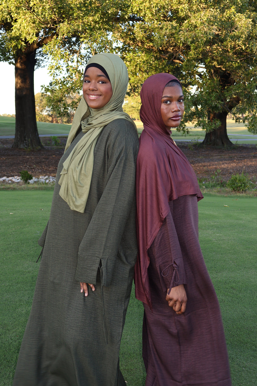 Rihla Ribbon Sleeve Abaya- Wide Fit Maxi