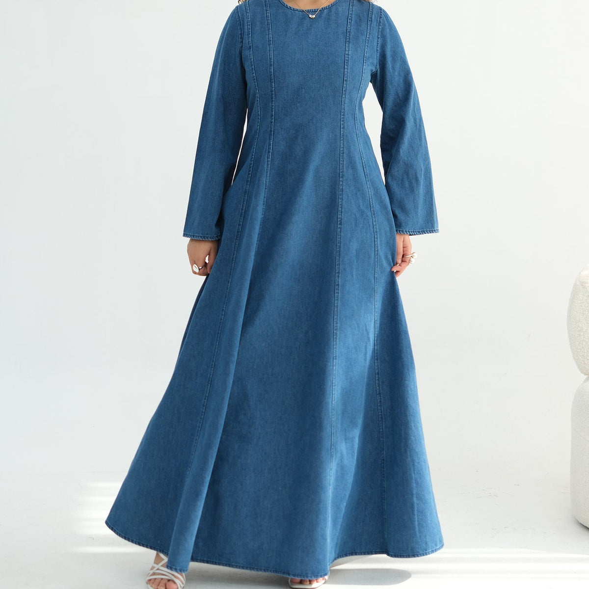 Amara Denim Flare Abaya