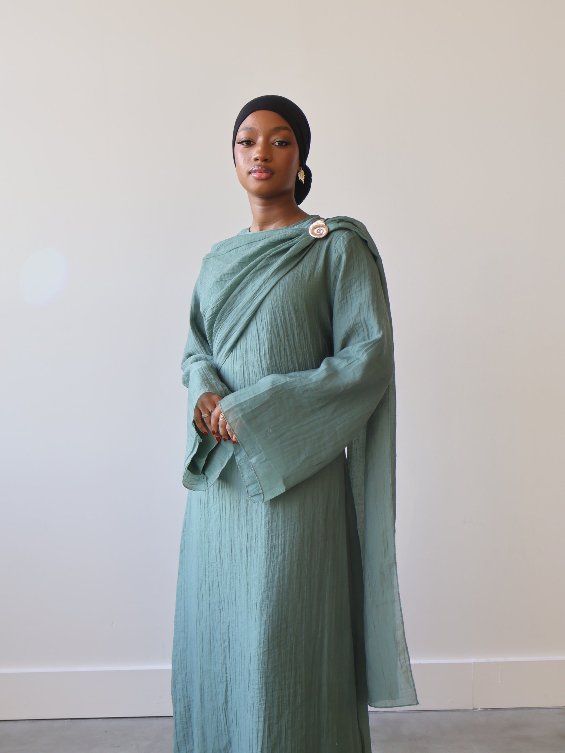 Layla Textured Overlay Dress