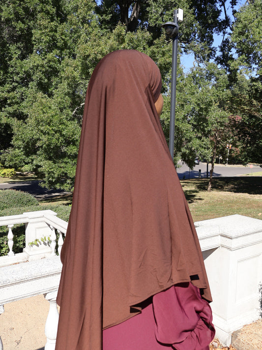 Jersey Khimar Hijab- Full Coverage