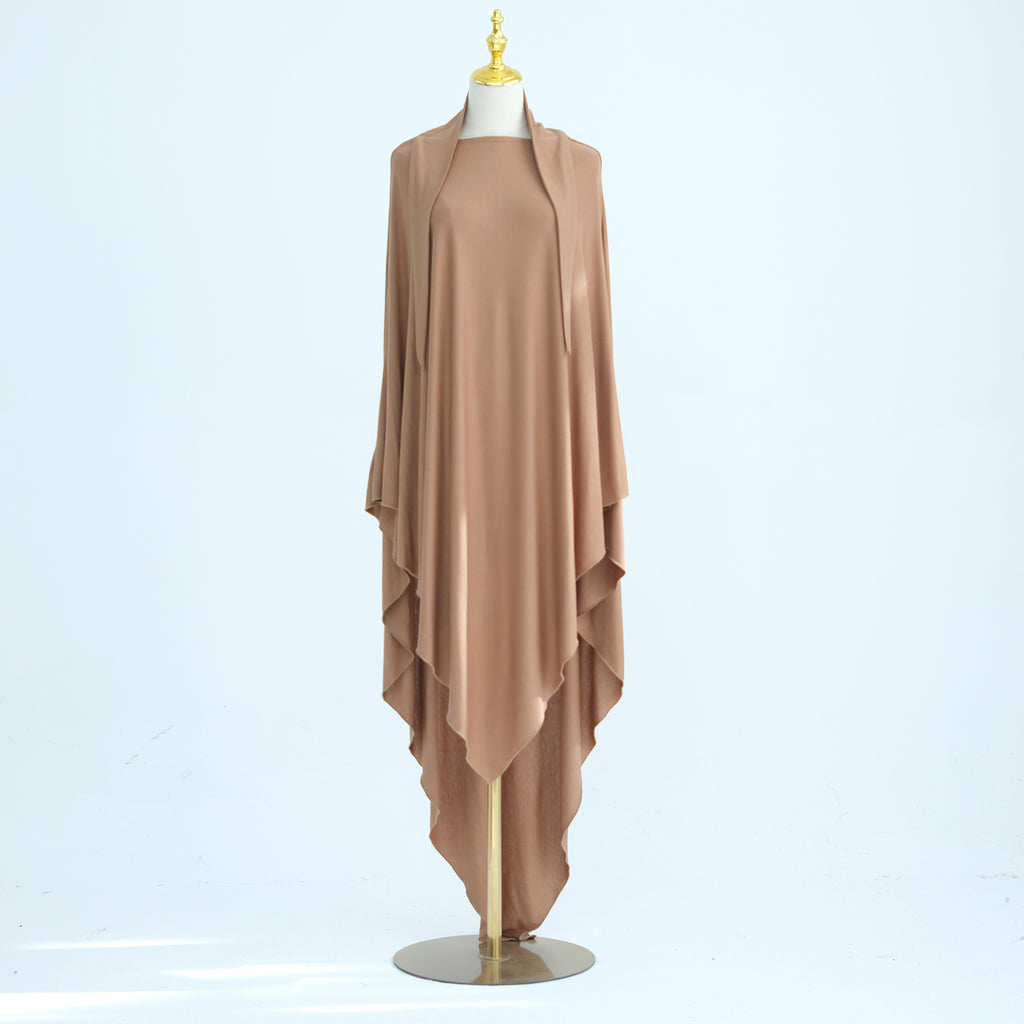 Essential Jersey Khimar Hijab- Full Coverage