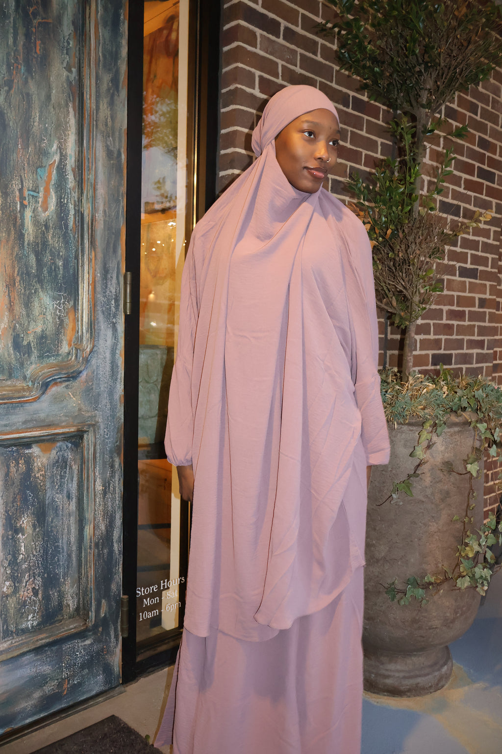 Amira Crepe Jilbab Set