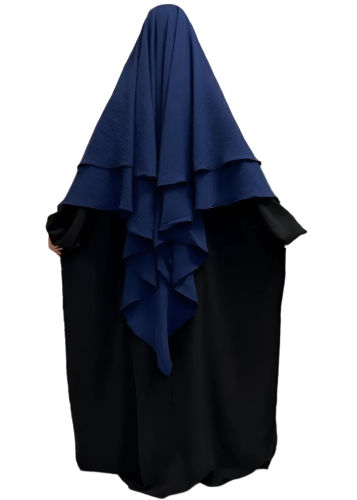 Double Layer Khimar- Plus Size