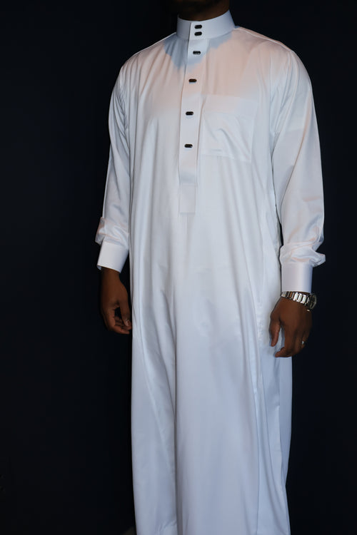 Al-Aseel Men’s Saudi Thobe- White