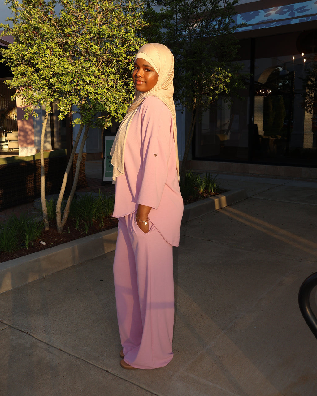 Nora Textured Pant Set
