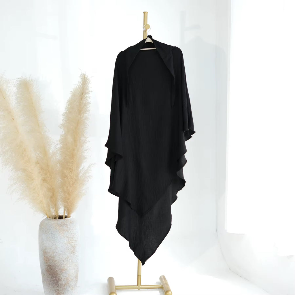 Single Layer Khimar- Cotton Linen
