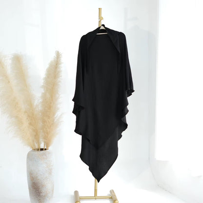 Single Layer Khimar- Cotton Linen