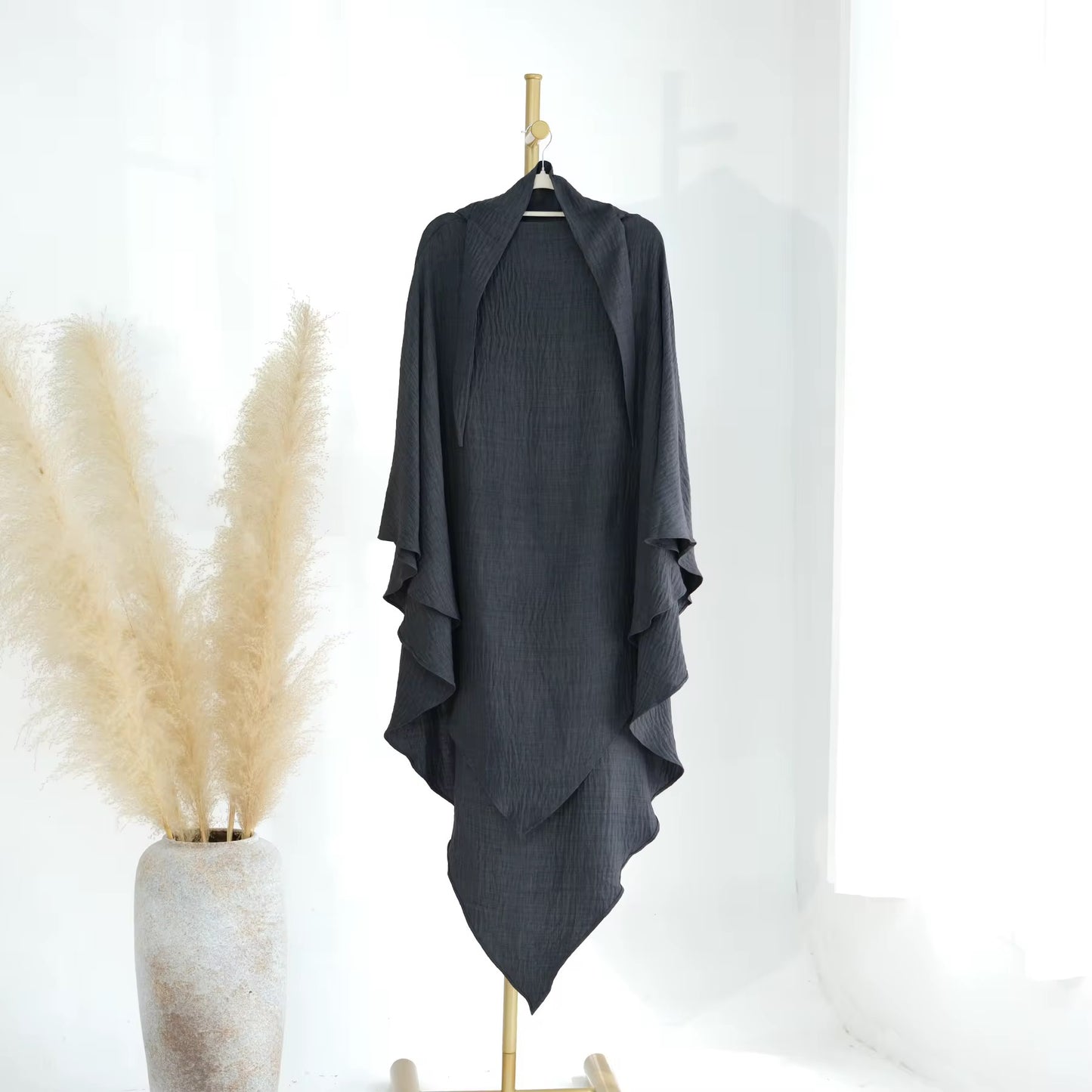Single Layer Khimar- Cotton Linen