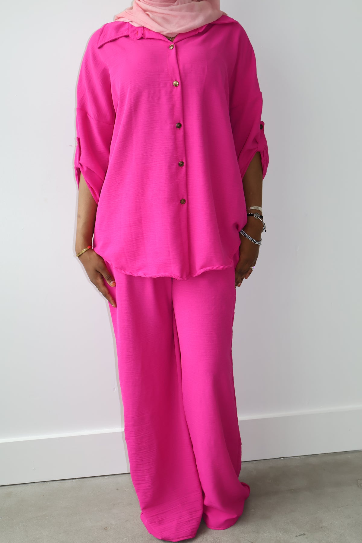 Nora Textured Pant Set