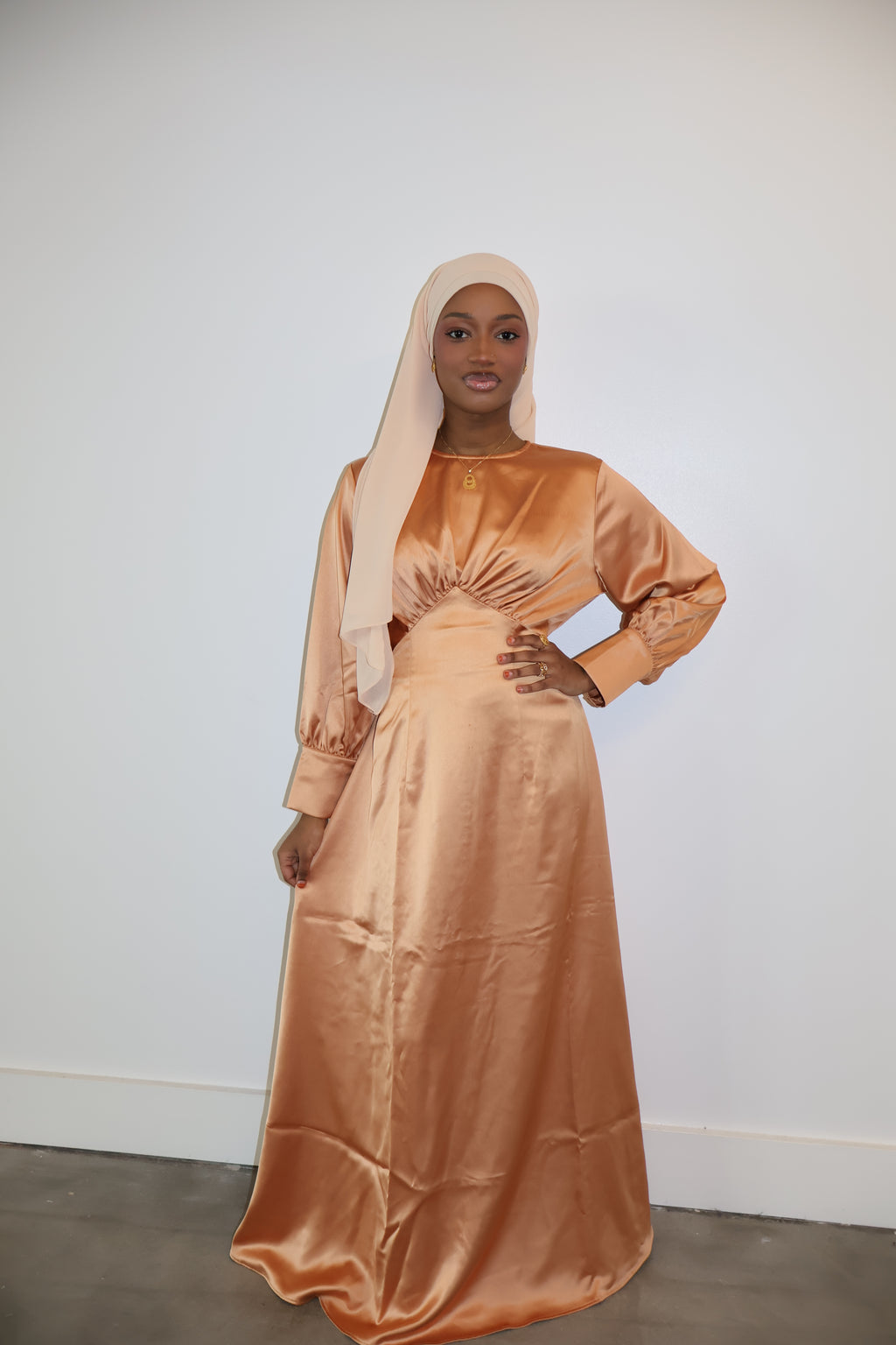 Zariah Satin Maxi Dress