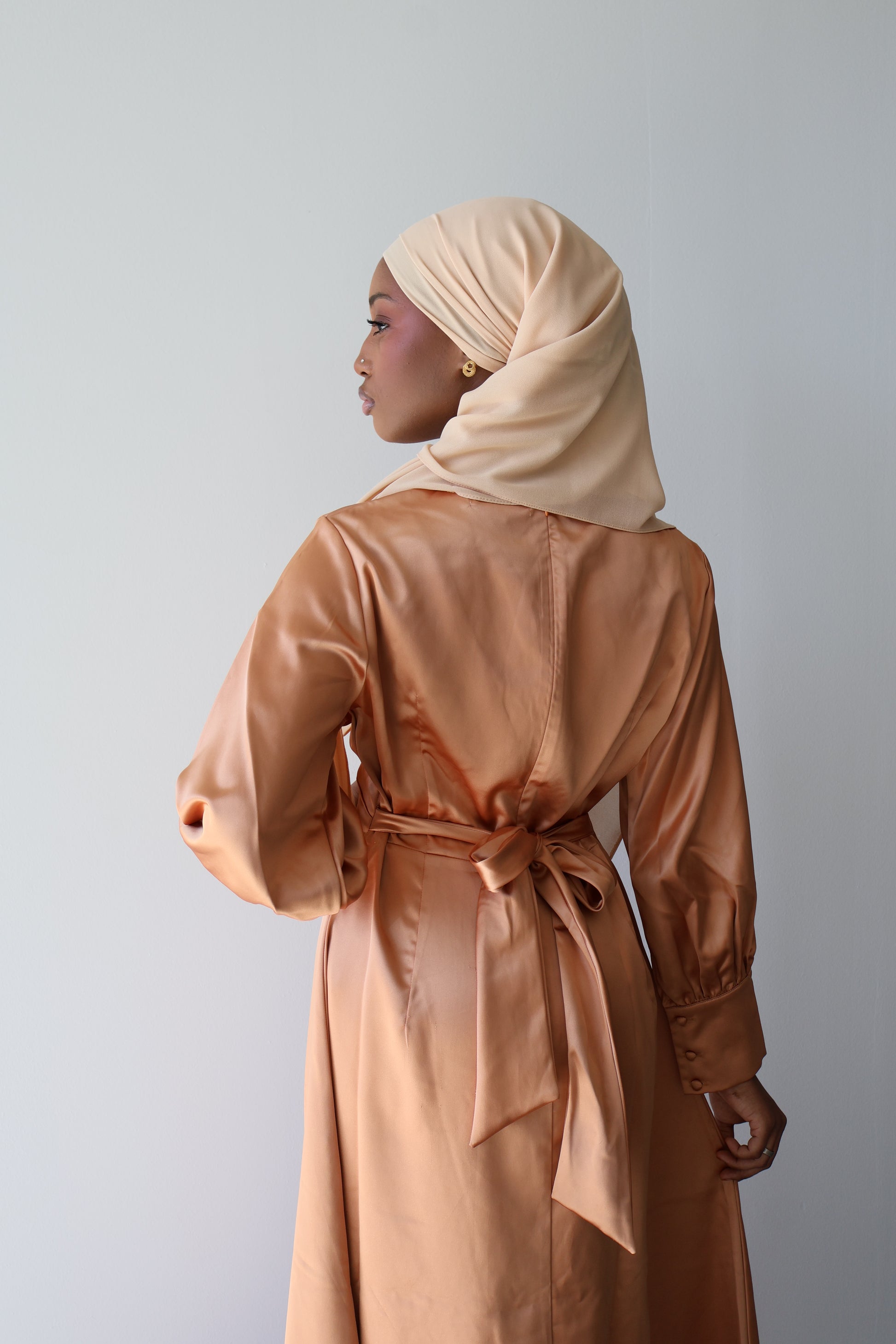 Women's Satin Maxi Dress ModestyByMariama Women's Satin Maxi Dress ModestyByMariama