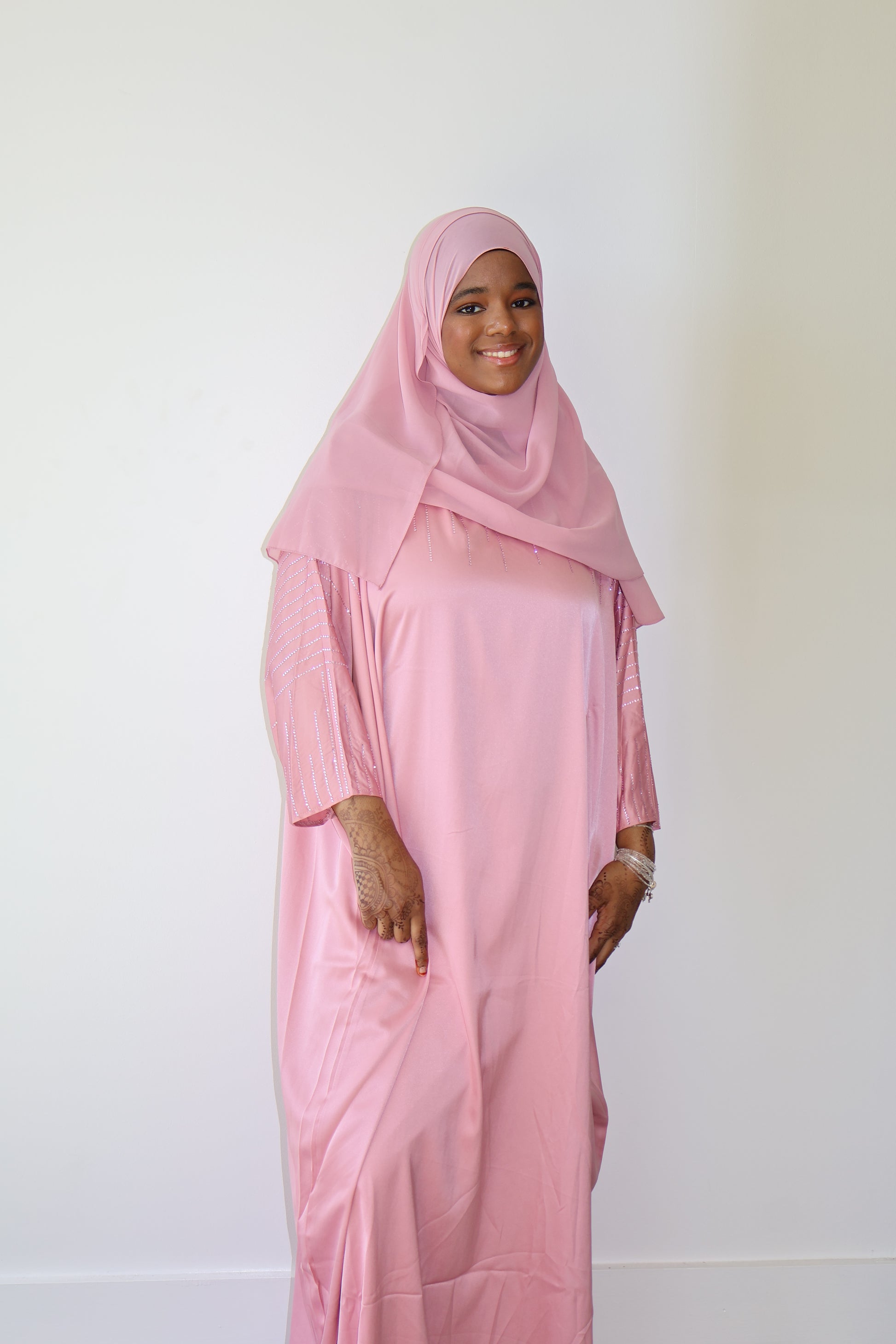 Zayna Rhinestone Butterfly Abaya