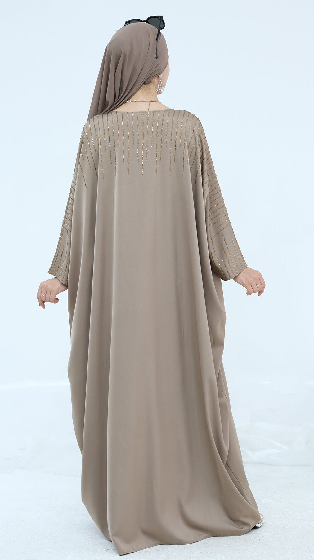 Zayna Rhinestone Butterfly Abaya