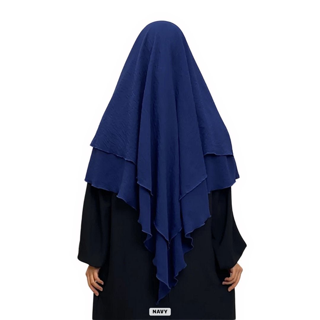 Double Layer Khimar Hijab - ModestyByMariama