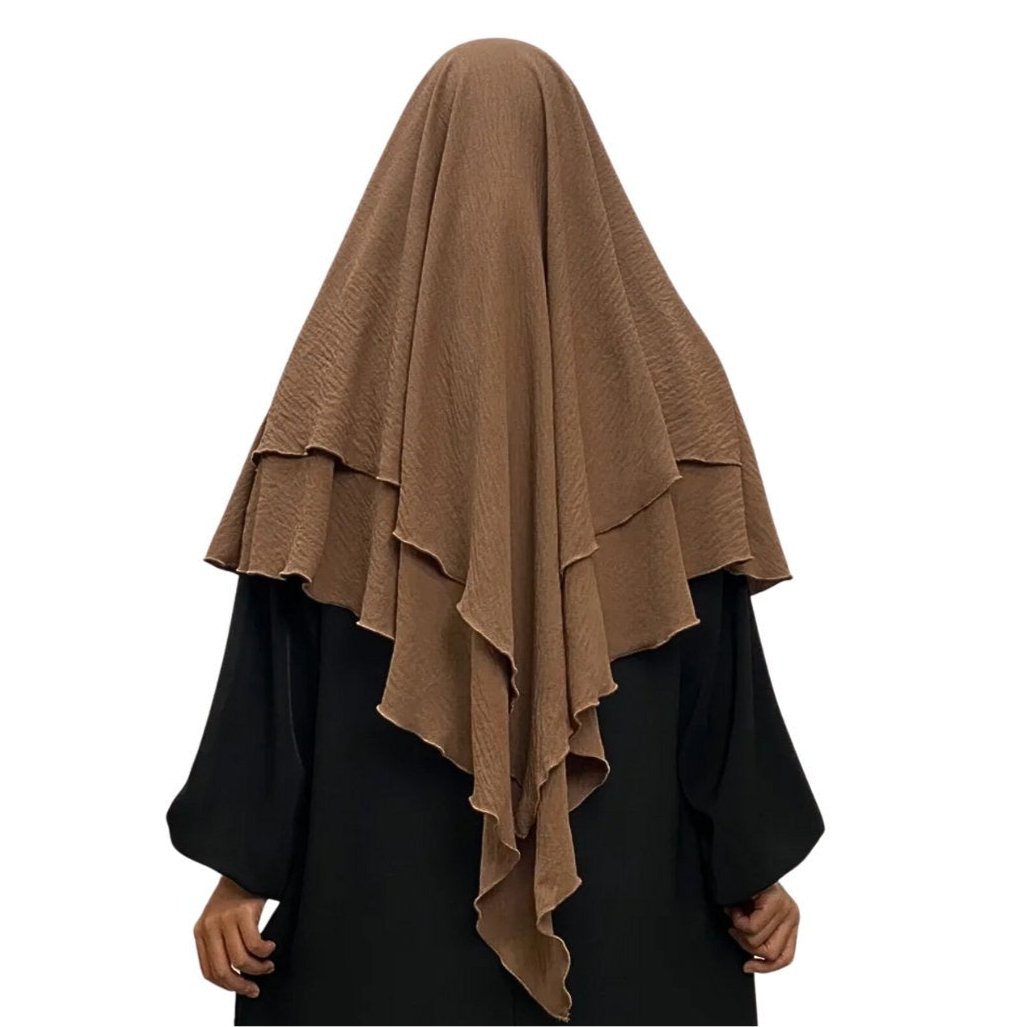 Double Layer Khimar Hijab - ModestyByMariama