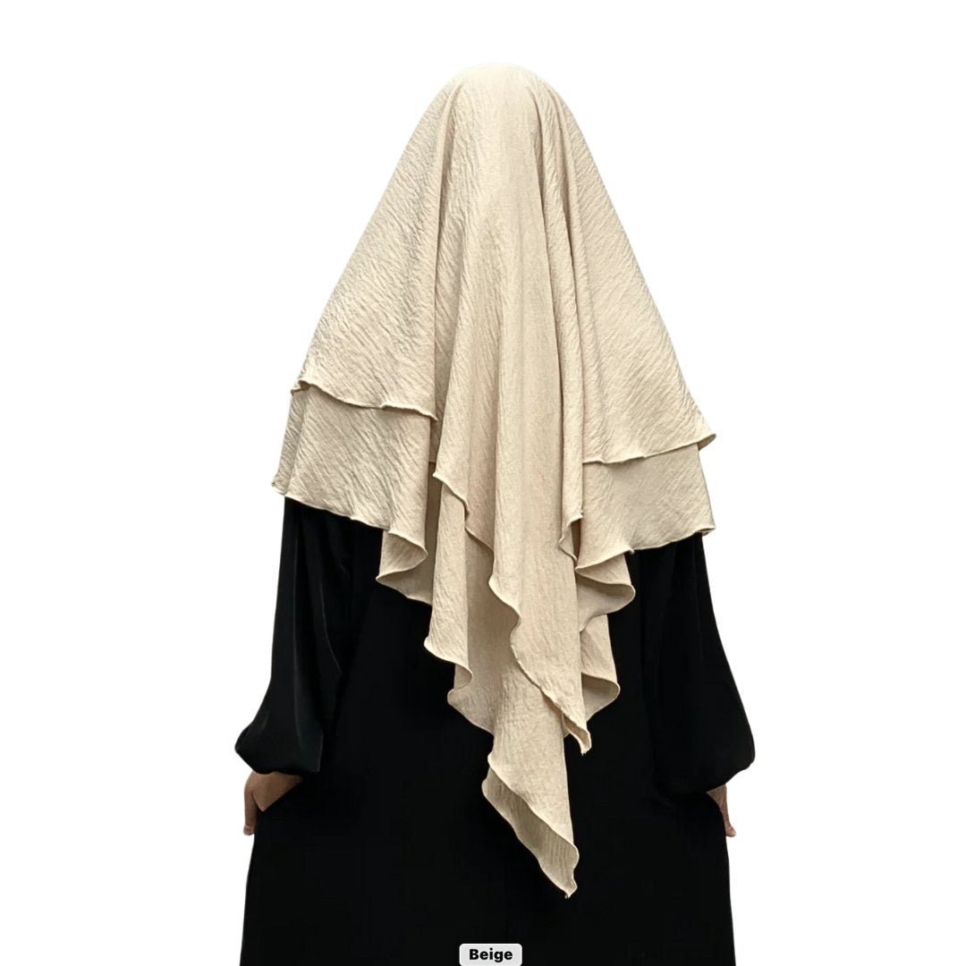 Double Layer Khimar Hijab - ModestyByMariama